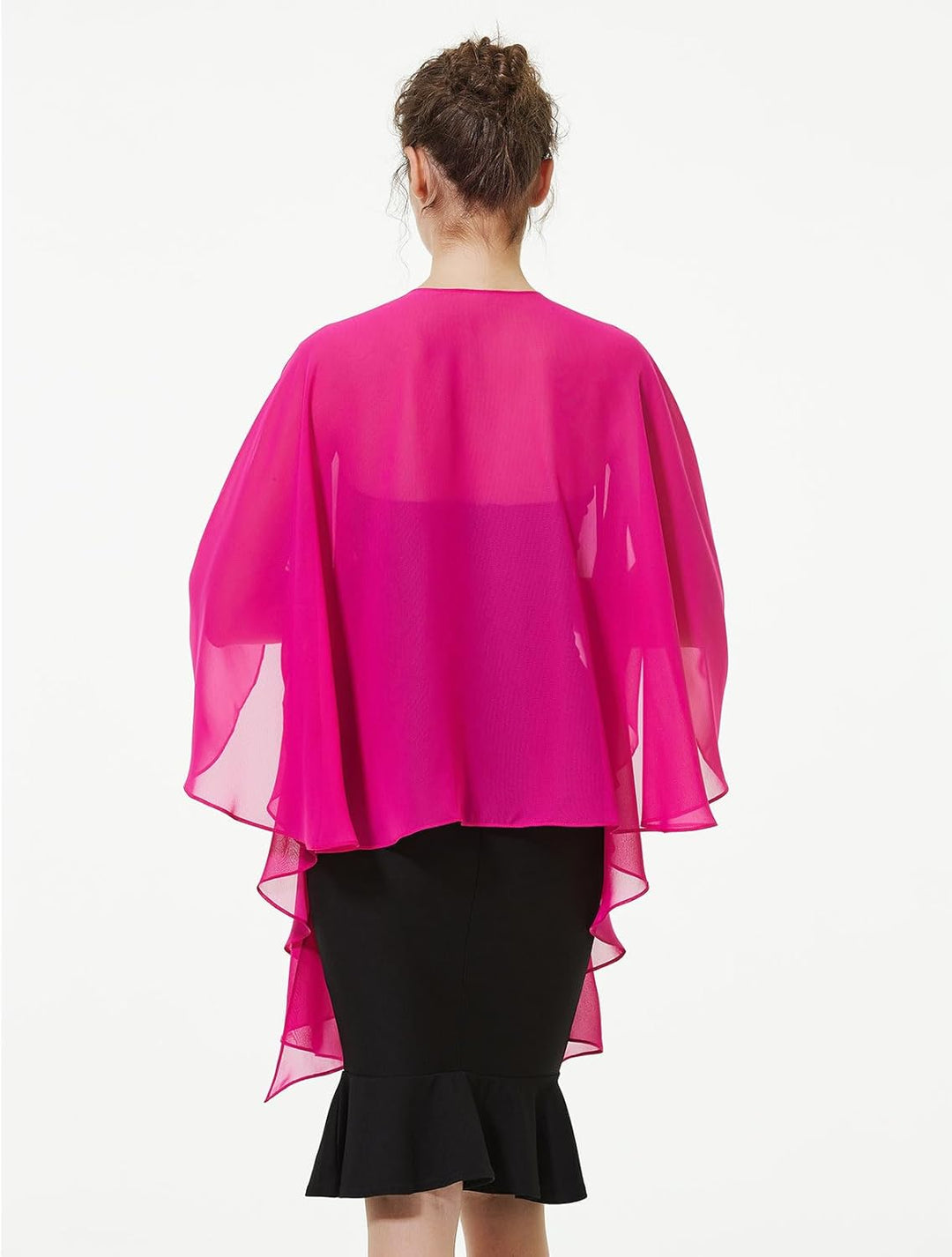 BEAUTELICATE Damen Chiffon Schal Stola Elegante Bolero Leichter Sommerjacke Braut Schal für Brautkle