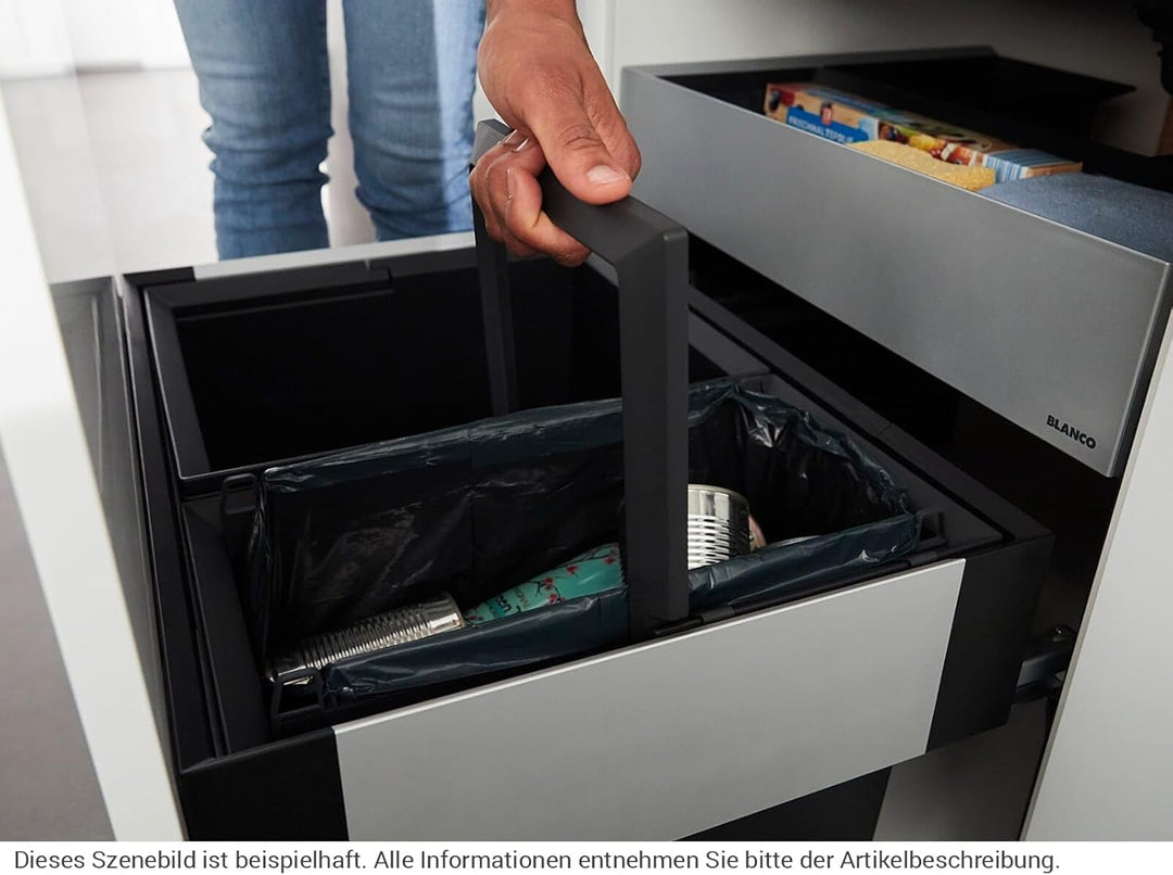 BLANCO 526208 SELECT II 60/2 Orga 60 cm Unterschrank - Mit Organisationsschublade 2 Eimer Version