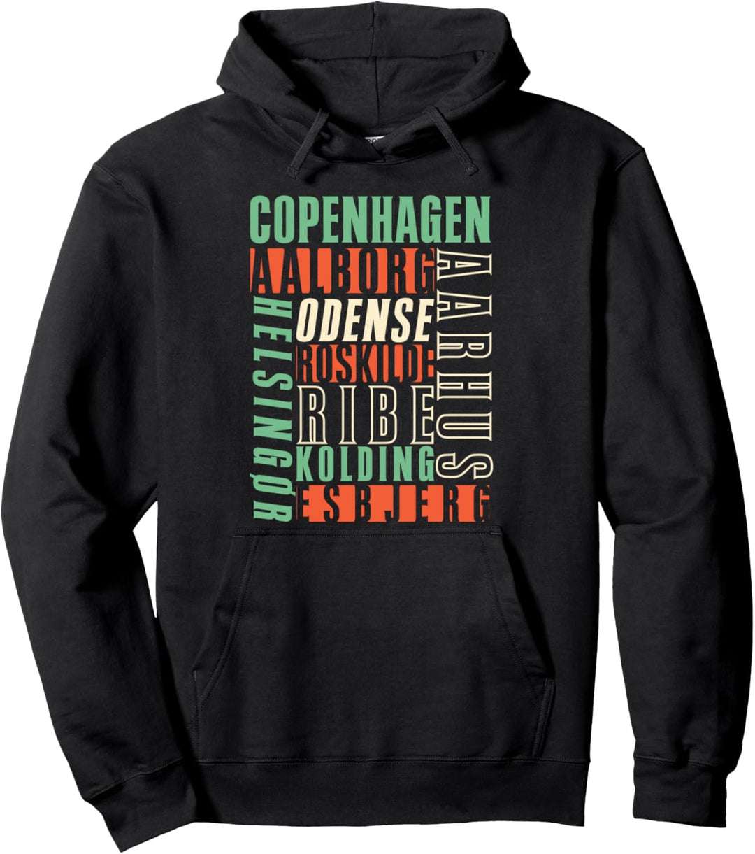 Städte Dänemarks Pullover Hoodie