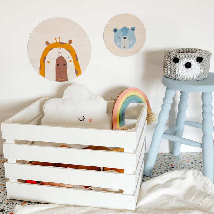 Creative Deco 3 x Grosse Holzkiste Weiss | 50 x 40 x 30 cm | Weinkisten Set Obstkiste Holz | Geschli
