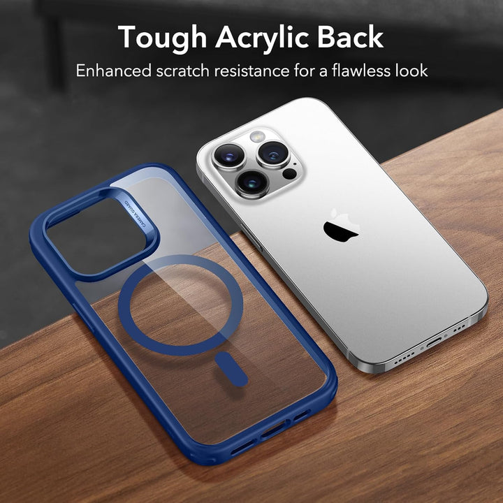 ESR für iPhone 14 Pro Hülle, kompatibel mit MagSafe, Classic Hybrid Magnet Hülle mit HaloLock,Militä