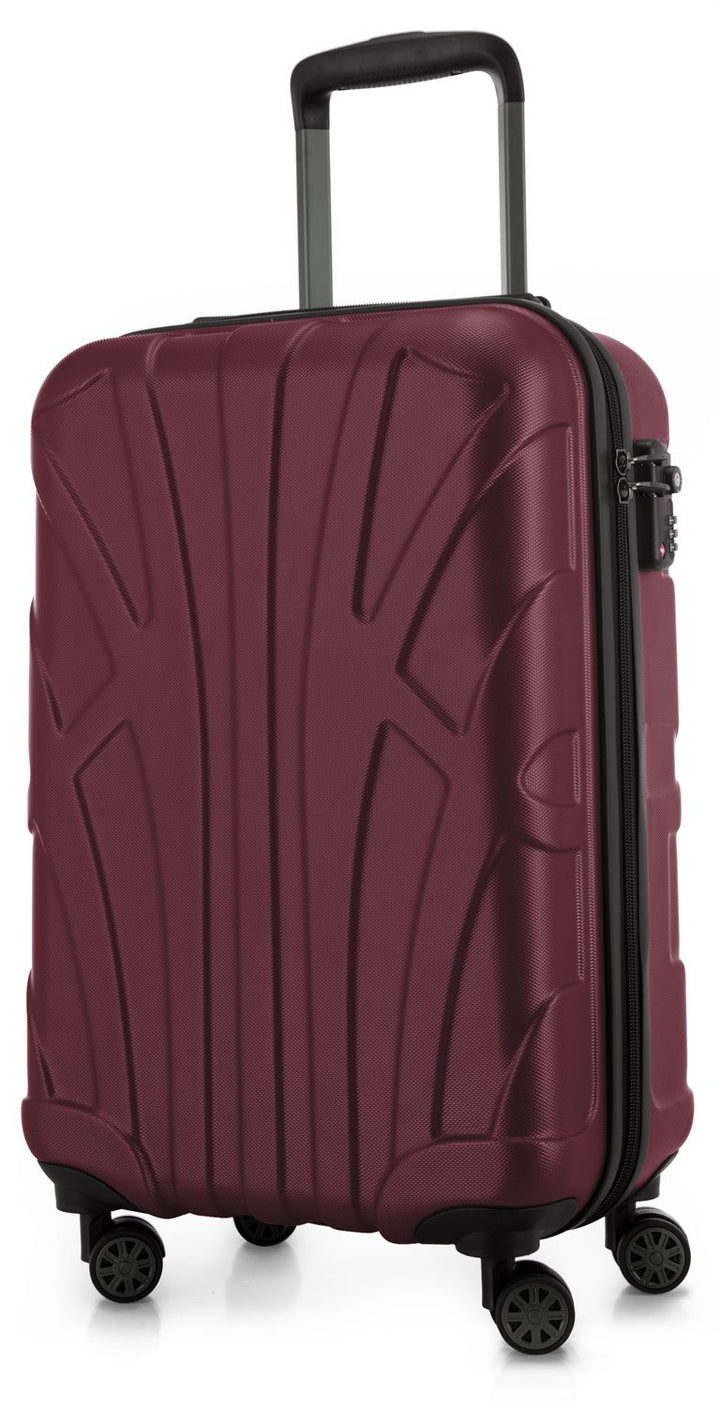 suitline Handgepäck Hartschalen-Koffer Koffer Trolley Rollkoffer Reisekoffer, TSA, 55 cm, ca. 34 Lit