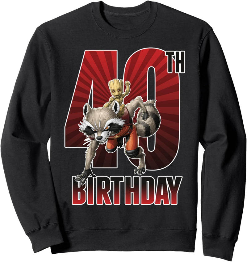 Marvel Guardians Of The Galaxy Rocket & Groot 40th Birthday Sweatshirt