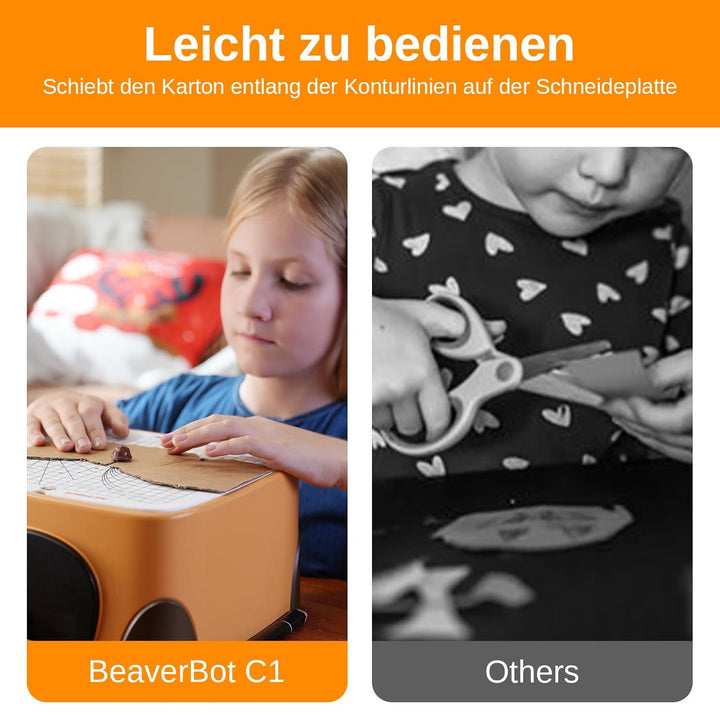 SainSmart BEAVERBOT Kartonschneider für Kinder – Sicheres DIY-Bastelset für Jungen & Mädchen ab 3 Ja