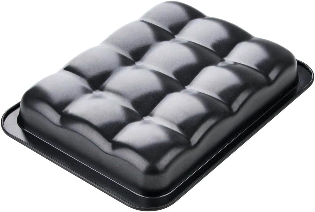 Zenker Brötchenform Black Metallic, hochwertige Dampfnudelform mit Antihaftbeschichtung, Backform fü