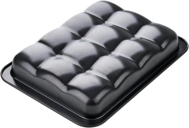 Zenker Brötchenform Black Metallic, hochwertige Dampfnudelform mit Antihaftbeschichtung, Backform fü