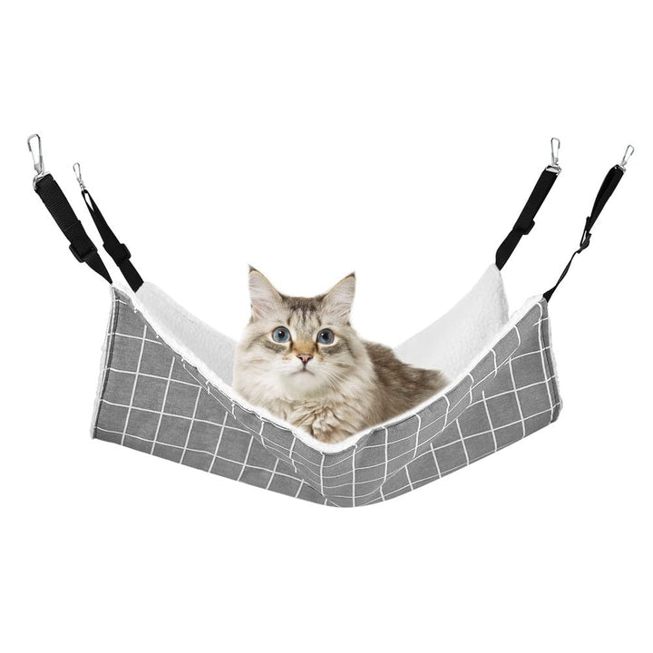 MiOYOOW Haustier Hängematte, Kleintierbett Katzenhängematte mit verstellbaren Riemen für Katzen, kle