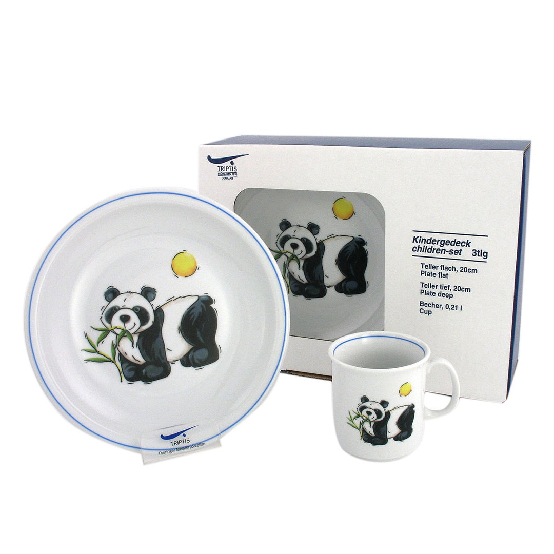 Eschenbach Porzellan 13604933630707 Kindergeschirr Panda Kindergedeck 3tlg. Porzellan, Dekor, 01 x 0