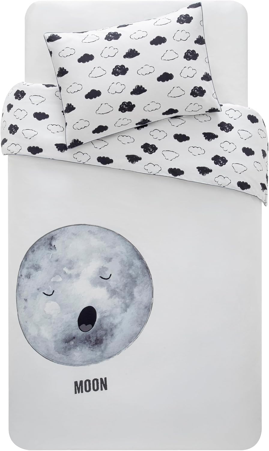Hibboux 80x80 Cosmic Moon Baby Duvet Cover Set