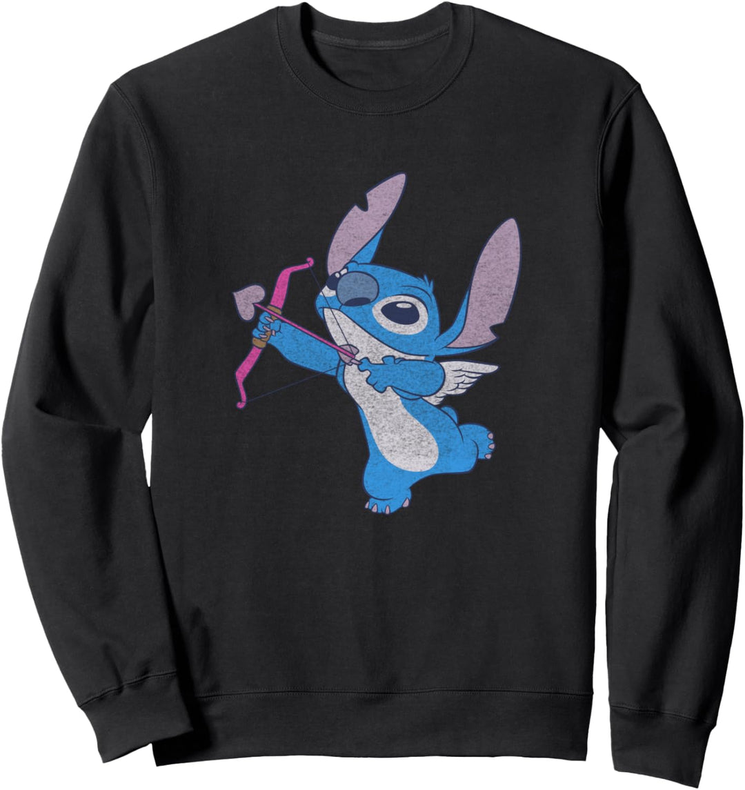 Disney Lilo & Stitch Valentinstag Vintage Stitch Cupid Sweatshirt