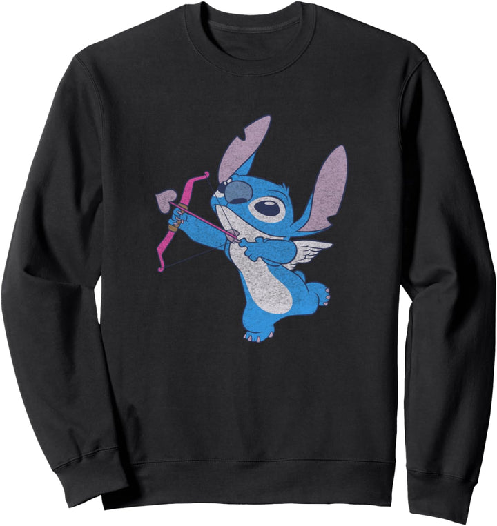 Disney Lilo & Stitch Valentinstag Vintage Stitch Cupid Sweatshirt