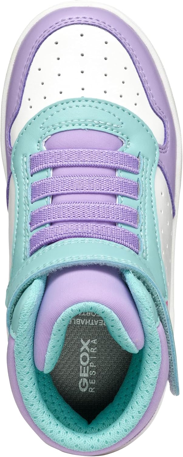 Geox Mädchen J Washiba Girl A Sneaker 24 EU Mehrfarbig, 24 EU Mehrfarbig