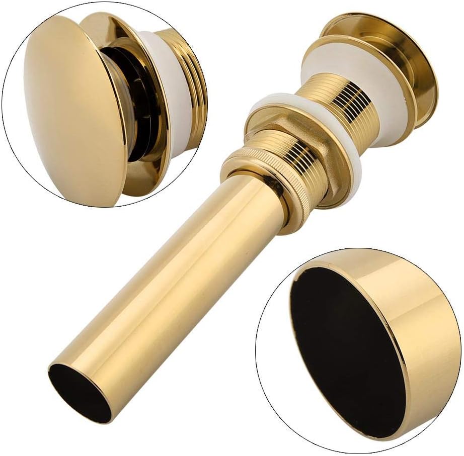 Waschbecken Nicht geschlitzt Pop-up Klicken Sie auf Clack Sprung, Plug Pop-up-Ablaufbaugruppe ohne Ü