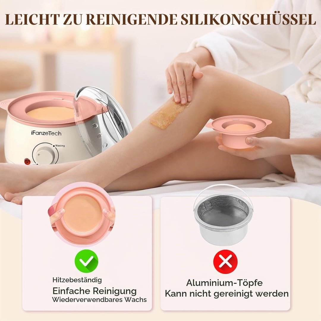 Waxing-Set Männer Frauen für die häusliche Haarentfernung: Wax-Maschine für Gesicht Körper Bikini-Be
