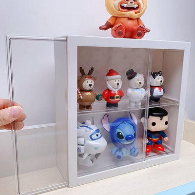 Siyecioa Schaukasten Vitrine, Acryl Vitrine Hängend, Vitrine Klein mit Tür für Action Figuren Spielz
