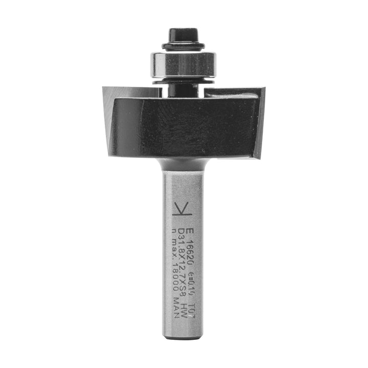 ENT 16620 Falzfräser HW, Schaft (S) 8 mm, Durchmesser (D) 31,8 mm, NL 12,7 mm, T 9,5 mm, SL 32 mm, m