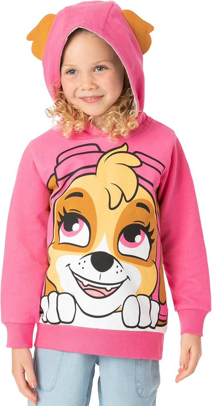 PAW PATROL Kids Hoodie Chase Marshall Skye Everest ODER Rubble 3D Ohren Pullover 5-6 Jahre Skye, 5-6