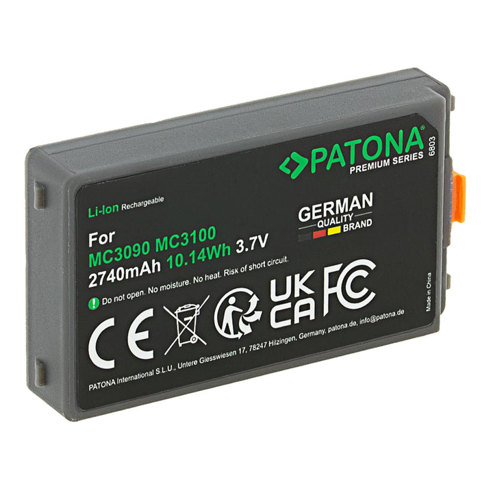 PATONA Premium Akku für Symbol MC3000 MC3070 MC3090 MC3190 MC3100 Thin – 2740mAh Li-Ion Ersatzakku f