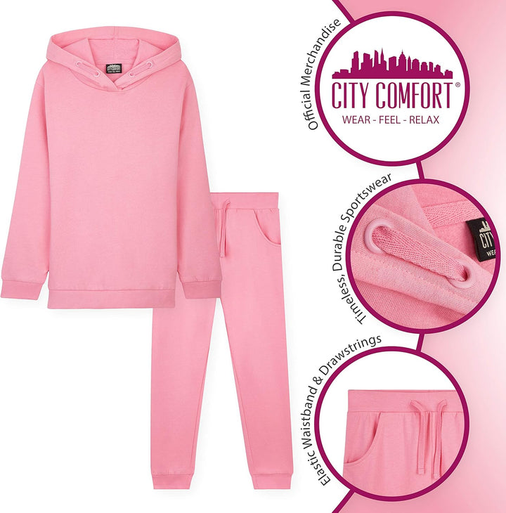 CityComfort Trainingsanzug Kinder, Jogginganzug für Jungen und Mädchen, Sportanzug Kinder, Hoodie un