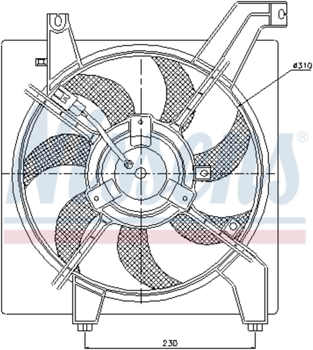 Nissens 85034 Lüfter Wasserkühler