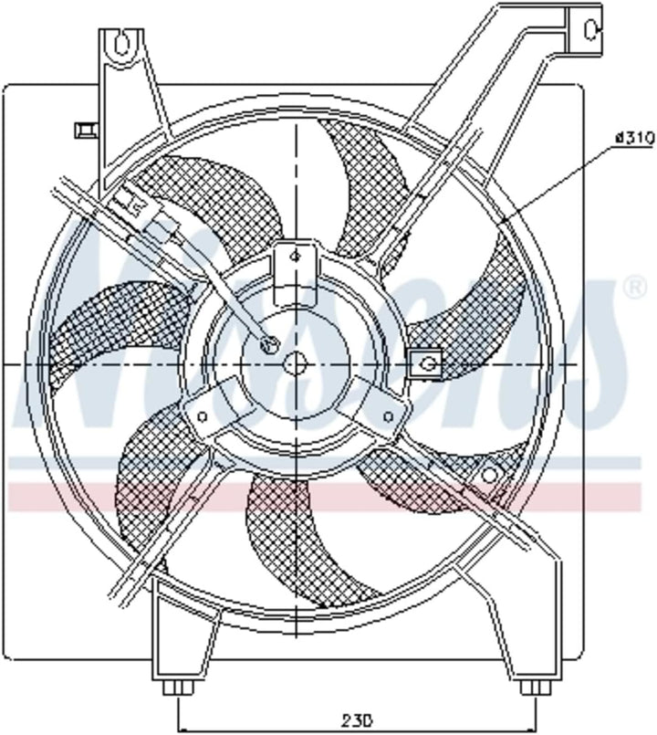 Nissens 85034 Lüfter Wasserkühler