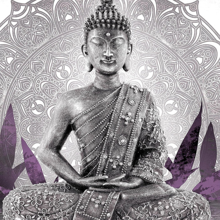 Runa Art Wandbilder Buddha 5 Teilig Bild auf Vlies Leinwand Deko Wohnzimmer Schlafzimmer Orientalisc