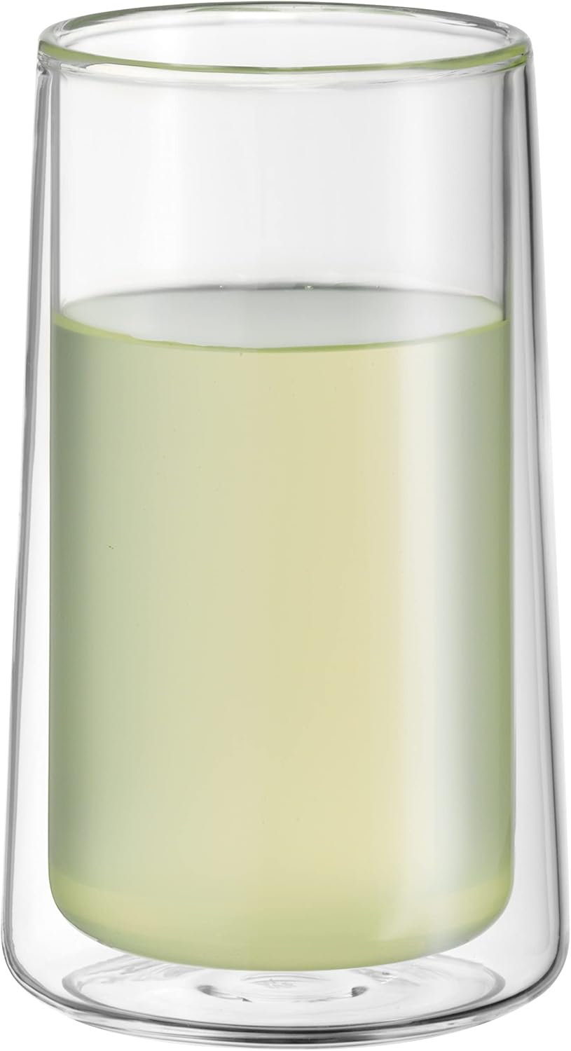 WMF SmarTea doppelwandige Latte Macchiato Gläser Set 2-teilig, doppelwandige Gläser 270ml, Schwebeef