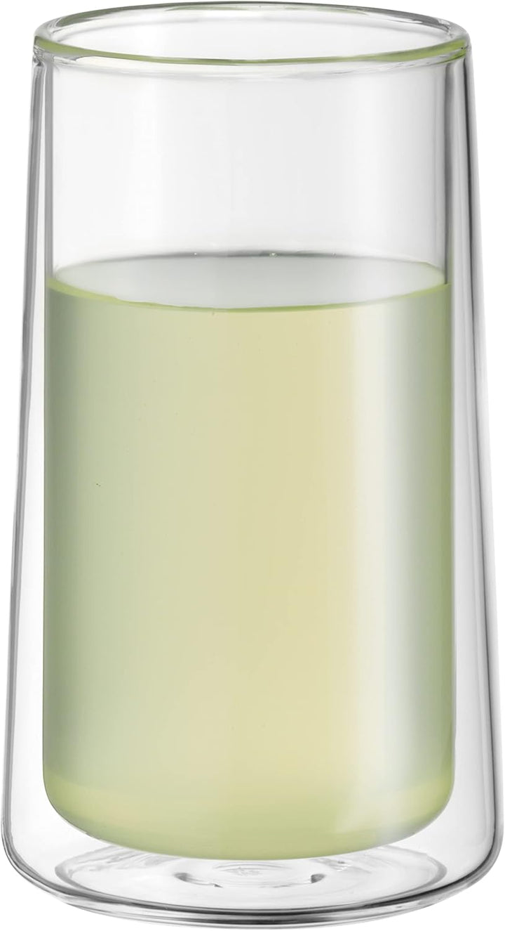 WMF SmarTea doppelwandige Latte Macchiato Gläser Set 2-teilig, doppelwandige Gläser 270ml, Schwebeef