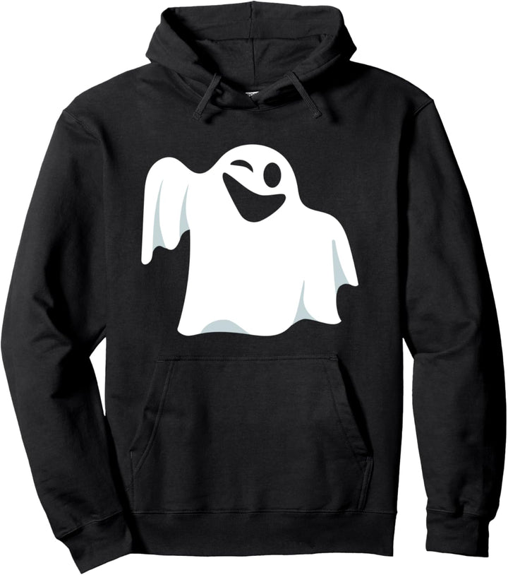 Cute Happy Ghost - Halloween Costume Pullover Hoodie