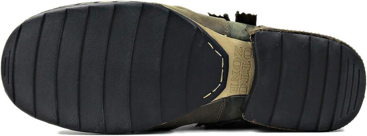 Herren Stiefel aus Leder Rindsleder mit Gummisohle Biker Motorrad Boots Männer Stiefeletten CD-5008-