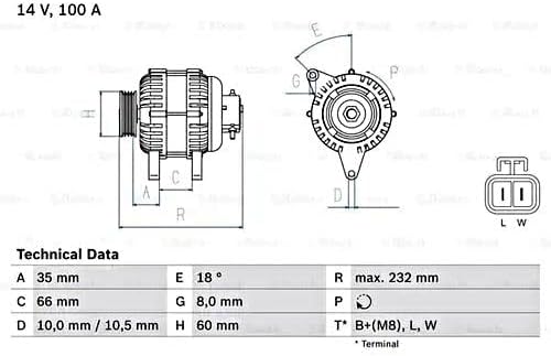 BOSCH 0986048340 Generator