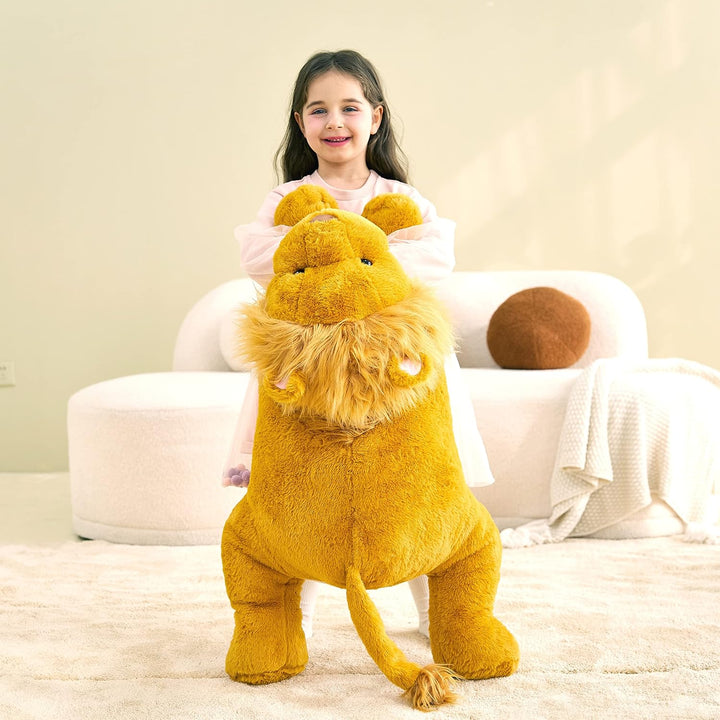 IKASA Gross Löwe Kuscheltier Riesen Stofftier,Gross Plüschtier Riesige Plüsch Spielzeug 78cm Flausch