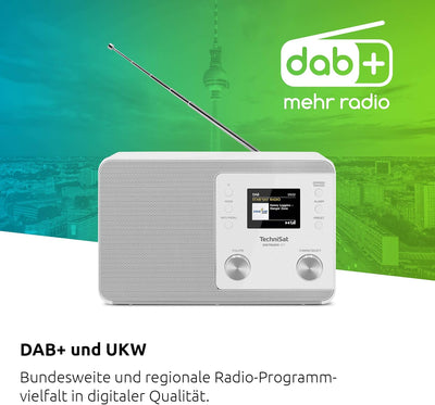 TechniSat DIGITRADIO 307 - DAB Radio (DAB+, UKW, Aux-Eingang, Kopfhöreranschluss, Favoritenspeicher,