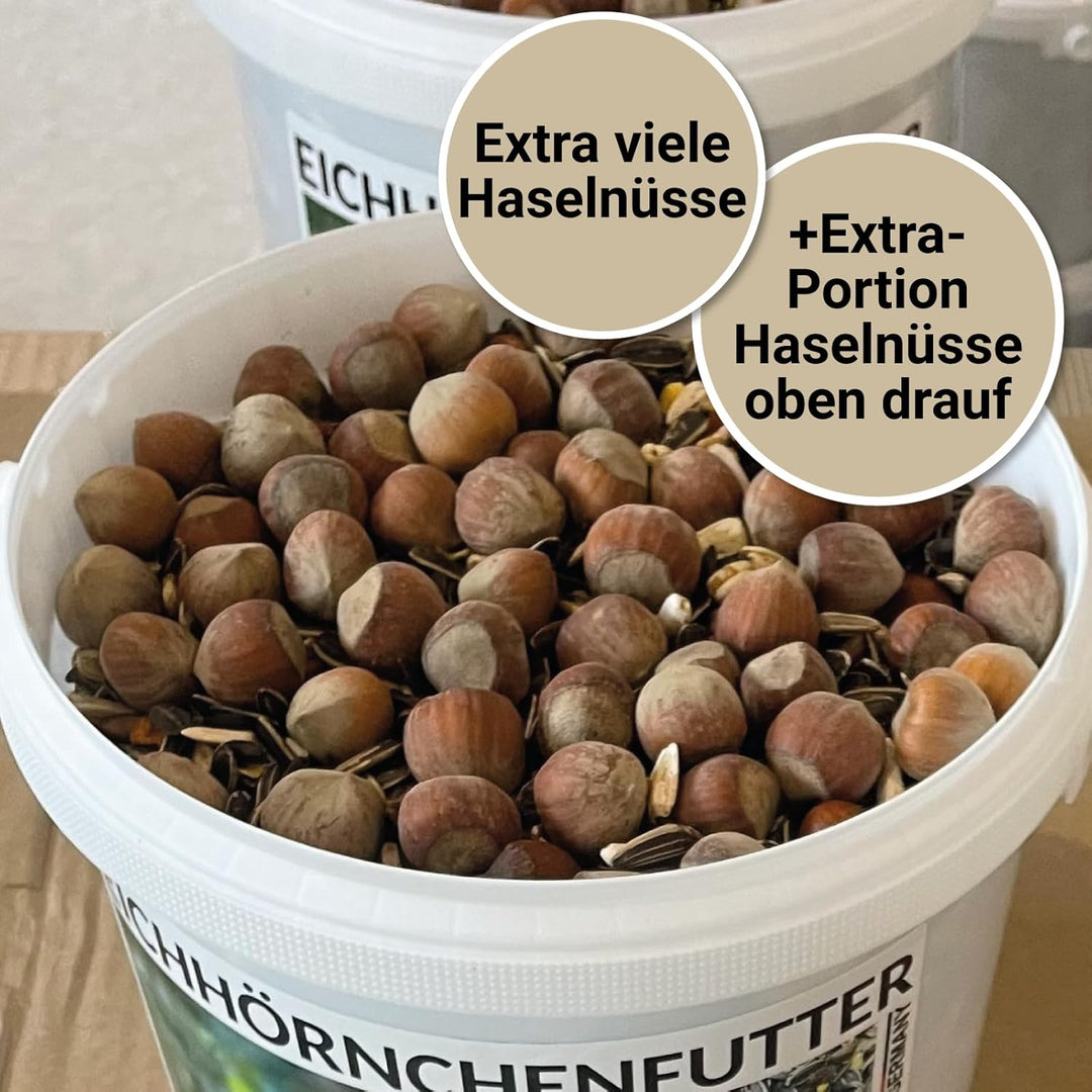 Eichhörnchenfutter 2.2 kg artgerechtes Wildtierfutter als ganzjährige Futtermischung - Ganzjahresfut