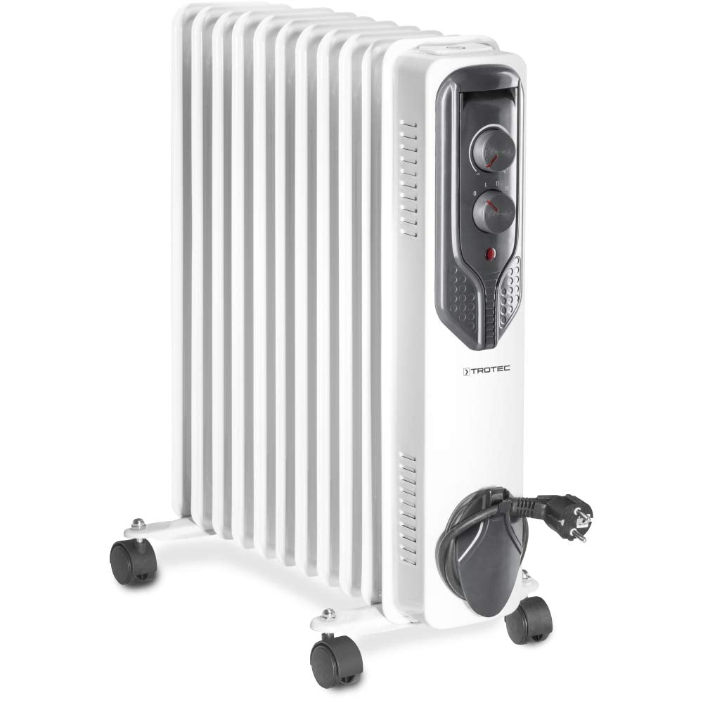 TROTEC Radiator Heizung TRH 21 E – Heizleistung 1000 W / 1500 W / 2500 W – Elektro Heizkörper, 11 Ri
