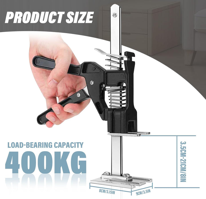 2 STK Arbeitssparender Arm Handheld Jack Tool mit 2 Einstellgeschwindigkeiten, 21cm Höhenversteller,