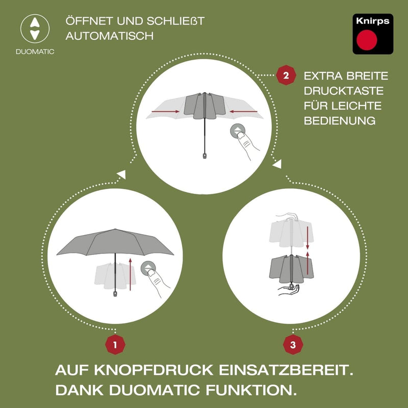 Knirps Regenschirm Horizon Duomatic grün, grün