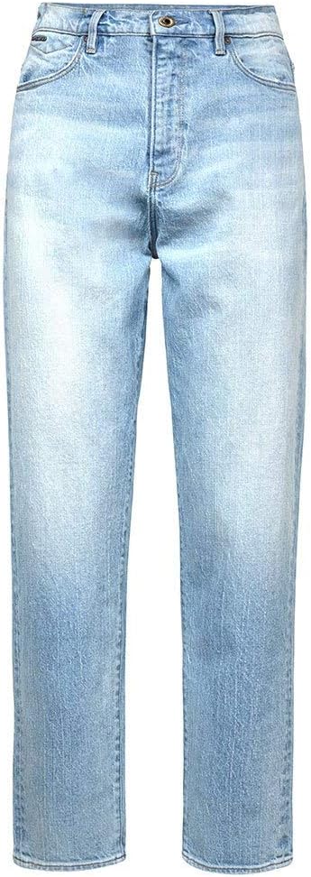 G-Star RAW Damen Janeh Ultra High Wasit Mom Ankle Straight Jeans 28W / 30L Blau (Vintage Glacial Blu