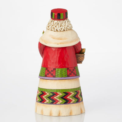 Enesco Jim Shore Heartwood Creek afrikanischer Weihnachtsmann-Stein, Kunstharz, 18 cm, Afrikanischer