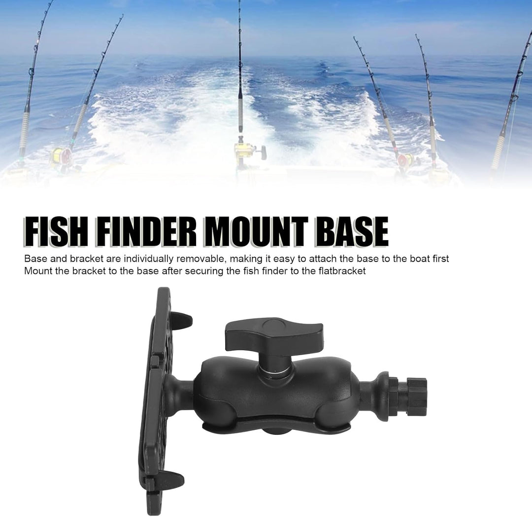 Universeller Fischfinder-Montagesockel, Drehbarer Kugel-Sechskant-Basishalter für Marineboot-Kajak,