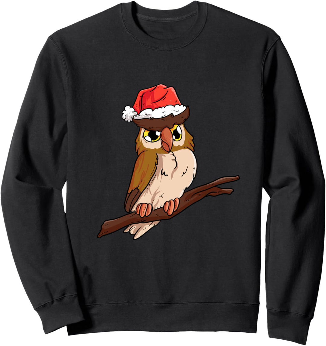 Weihnachts Outfit Weihnachtspullover Damen Familie Eule Sweatshirt