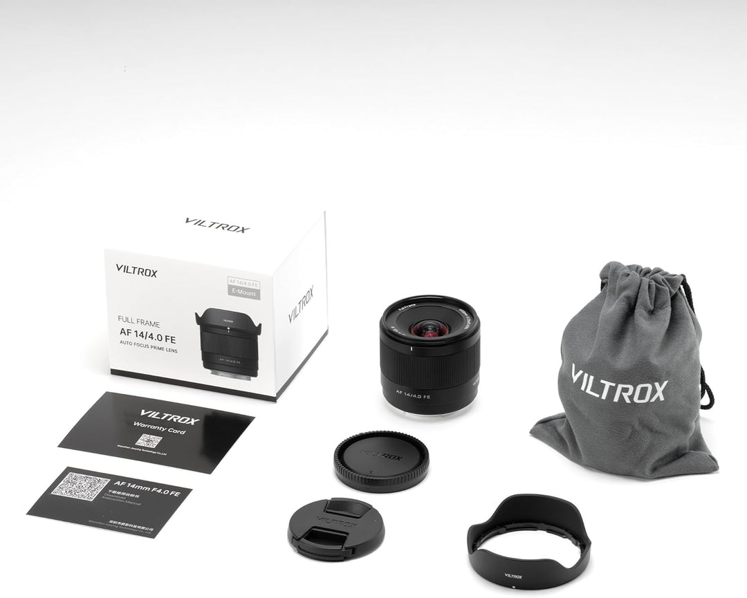 VILTROX 14mm f4.0 FE Objektiv für Sony E-Mount, Vollformat Grosse Blende Ultra-Weitwinkel Prime Obje