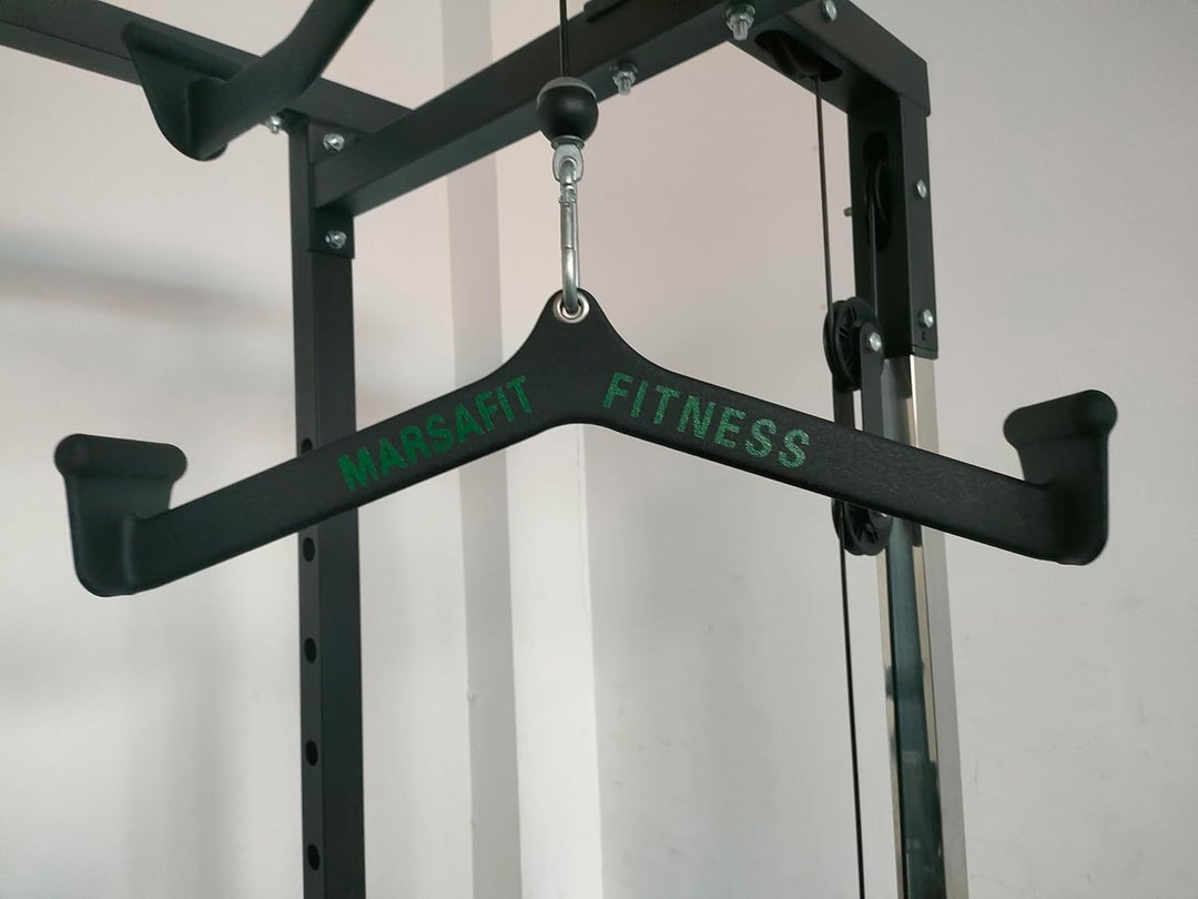 Home Gym Fitness Rowing T-bar V-bar Pulley Cable Machine Attachments Bicep Curl Tricep LAT pulldown