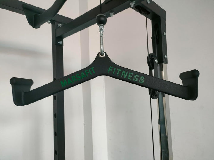 Home Gym Fitness Rowing T-bar V-bar Pulley Cable Machine Attachments Bicep Curl Tricep LAT pulldown