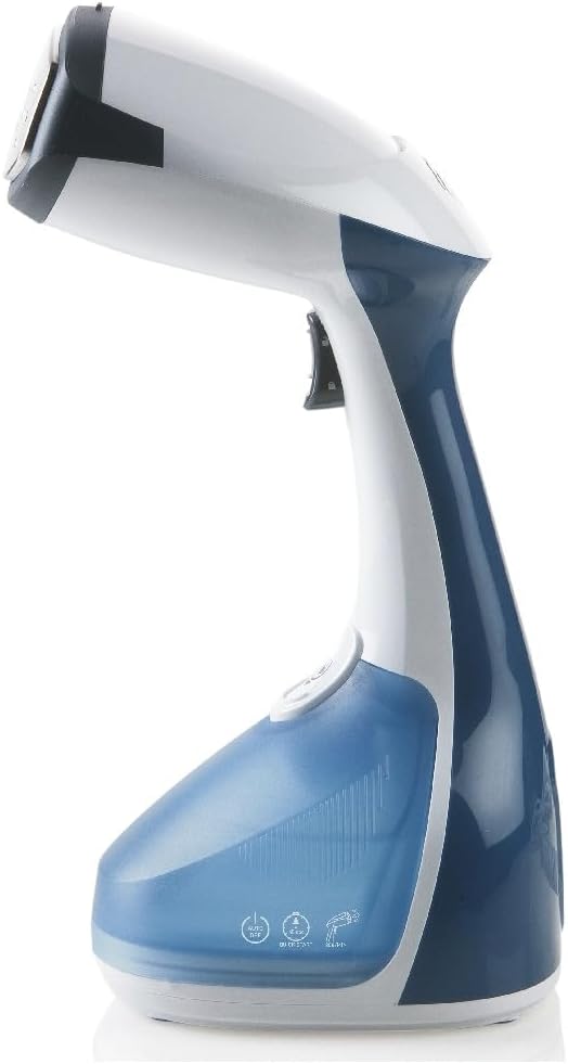 Domo DO7056S Bekleidungsdämpfer Dampfbürste, Blau-weiss