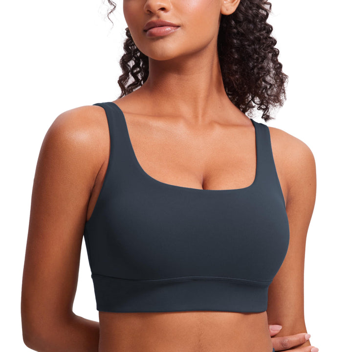 CRZ YOGA Damen Butterluxe Sport BH U Back Ohne Buegel Grosse Brüste Fitness Yoga BH Top M Echte Mari