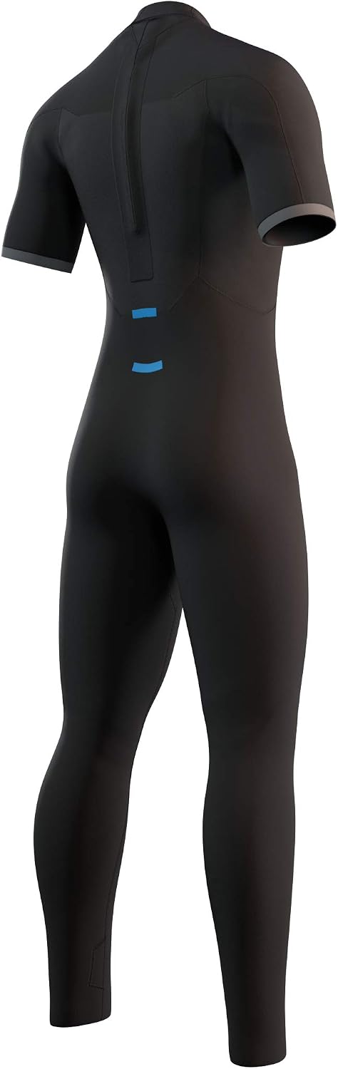 Mystic Watersports - Surf Kitesurf &amp; Windsurfing Herren Brand 3/2mm Kurzarm Neoprenanzug - Schwarz -