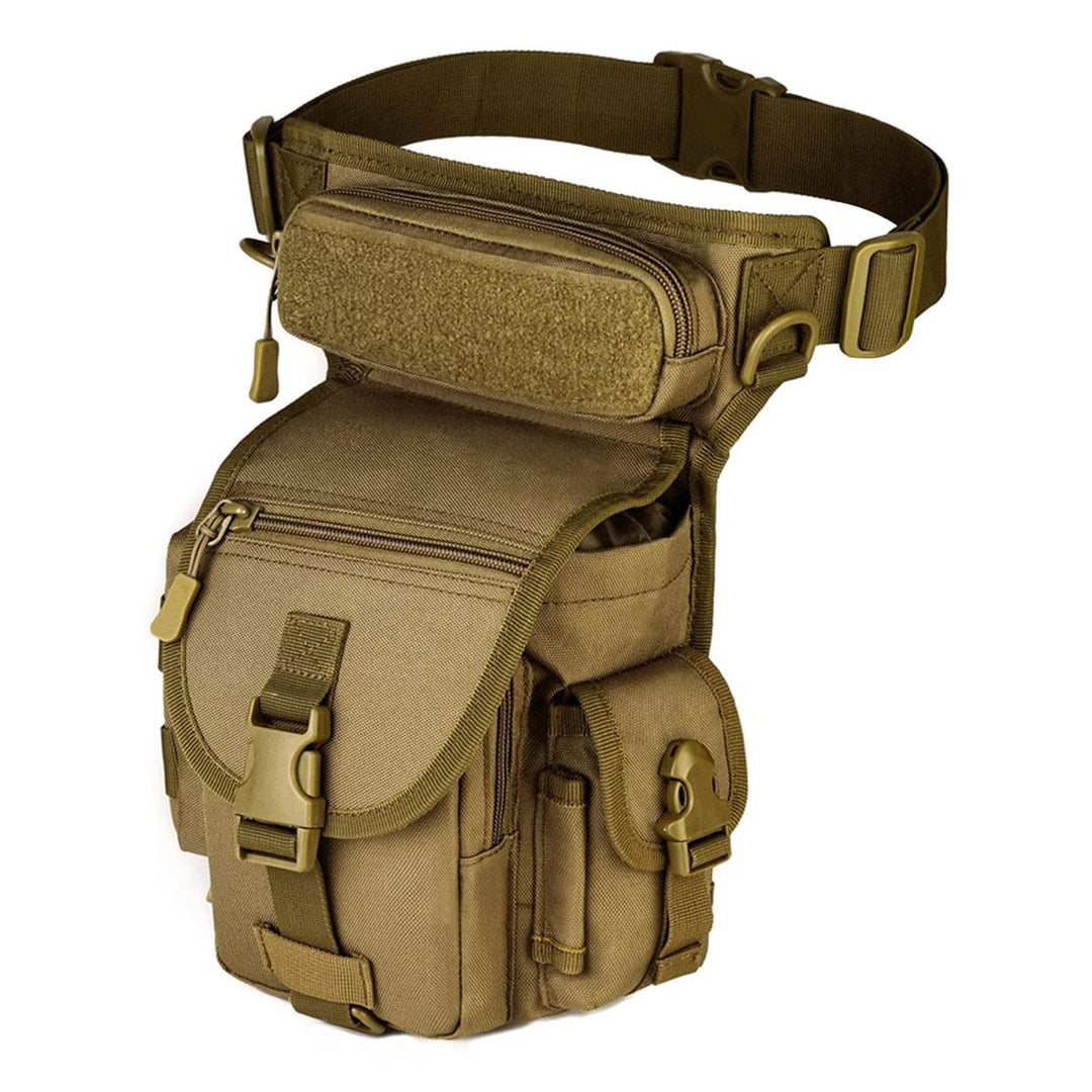 Huntvp Taktisch Beintasche Militär Beinbeutel MOLLE Hüfttasche Sport Tactical Leg Bag Armee Beintasc