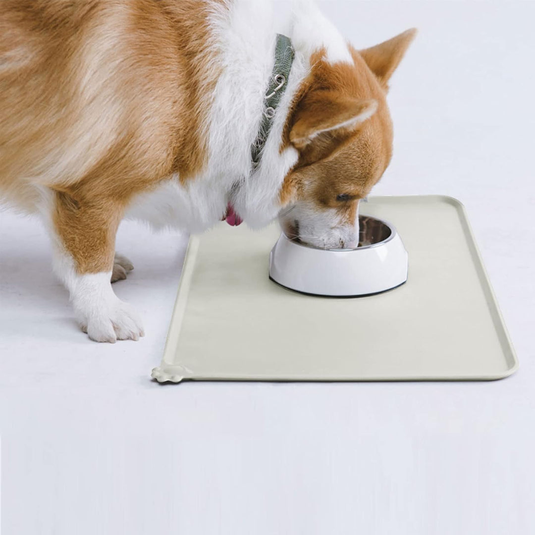 AUDWUD Silikon wasserdicht Hund und Katze Haustier Fütterung Matte,Anti-Rutsch-Tiernapf Matte,Hausti