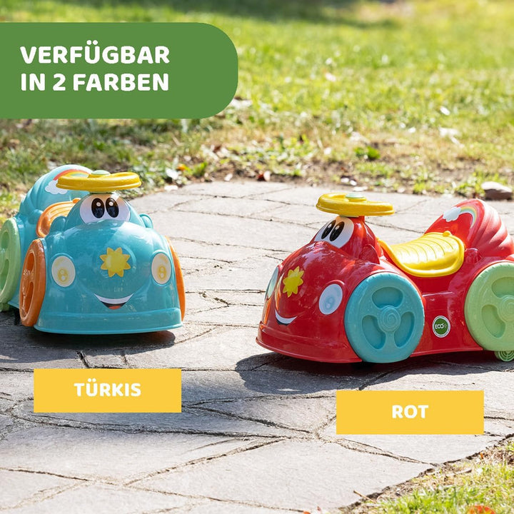 Chicco Rutscher All Around Eco+ Rot, Geeignet für 1-3 Jahre (bis 20 kg), Made in Italy, 75% Recycelt